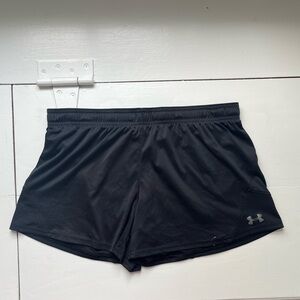 Under Armour black athletic shorts, size large